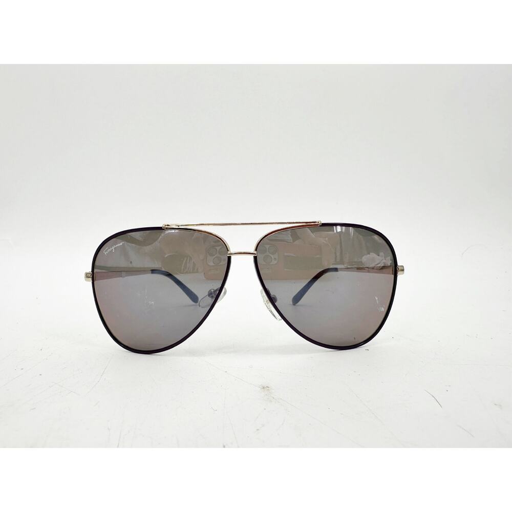Salvatore Ferragamo SF131S 60mm Metal Aviator Sunglasses - Picture 1 of 5